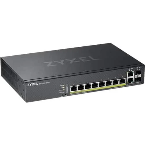 Zyxel GS2220-10HP - Switch L2 8x Gbps RJ45 PoE+ - 2x Gbps combo (RJ45/SFP) - bud - GS2220-10HP-EU0101F